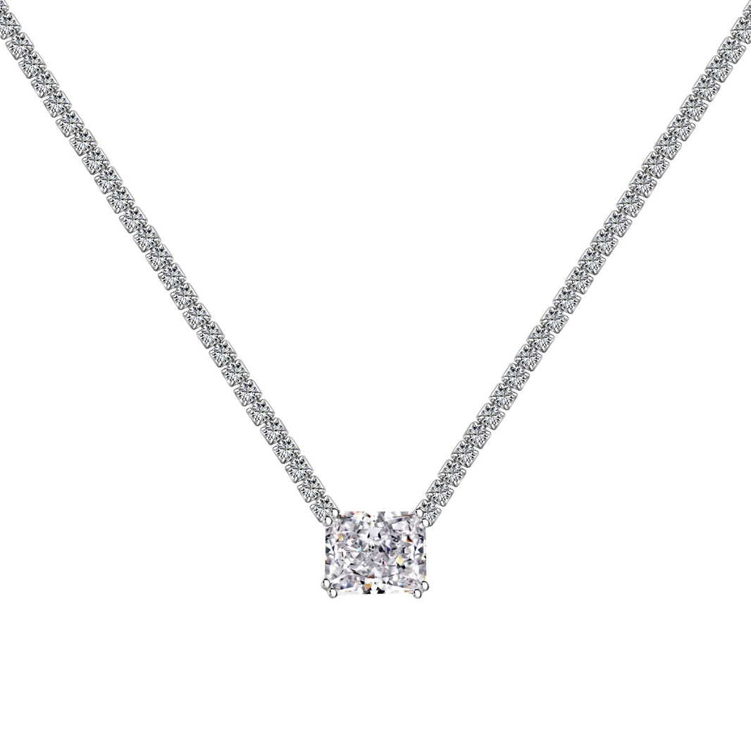 [LEGEND]4.0 Carat Elegant Radiant Cut Necklace