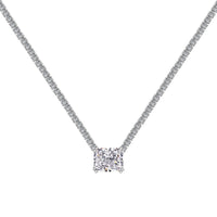 [Amore Jewels]4.0 Carat Elegant Radiant Cut Necklace