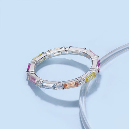 [Amore Jewels]Lively In Shades Elegant Radiant Cut Daily Ring