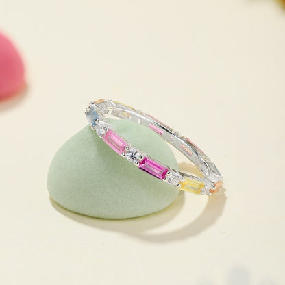 [Amore Jewels]Lively In Shades Elegant Radiant Cut Daily Ring