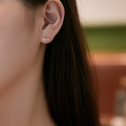 [Amore Jewels]Dazzling Elegant Heart Cut Lover Earrings