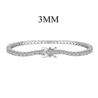 [Amore Jewels]Dainty Charming Round Cut Tennis Bracelet