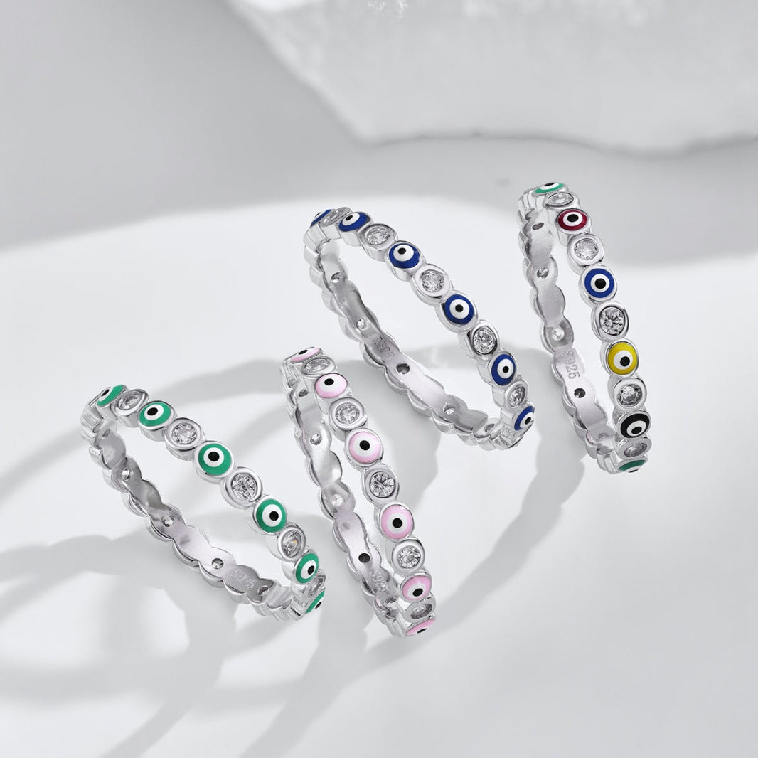 [Amore Jewels]Sparkling Vibrant Round Shape Daily Ring