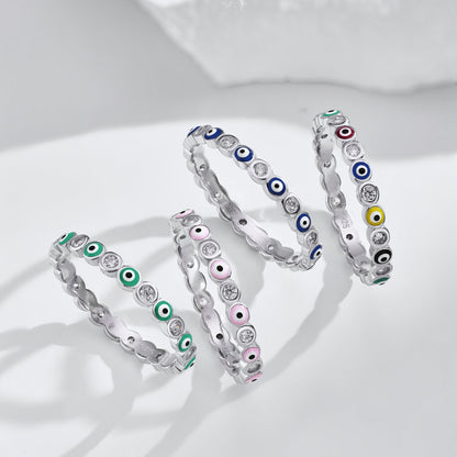 [Amore Jewels]Sparkling Vibrant Round Shape Daily Ring