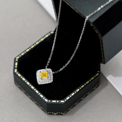 [Amore Jewels]Sparkling Asscher Cut Necklace