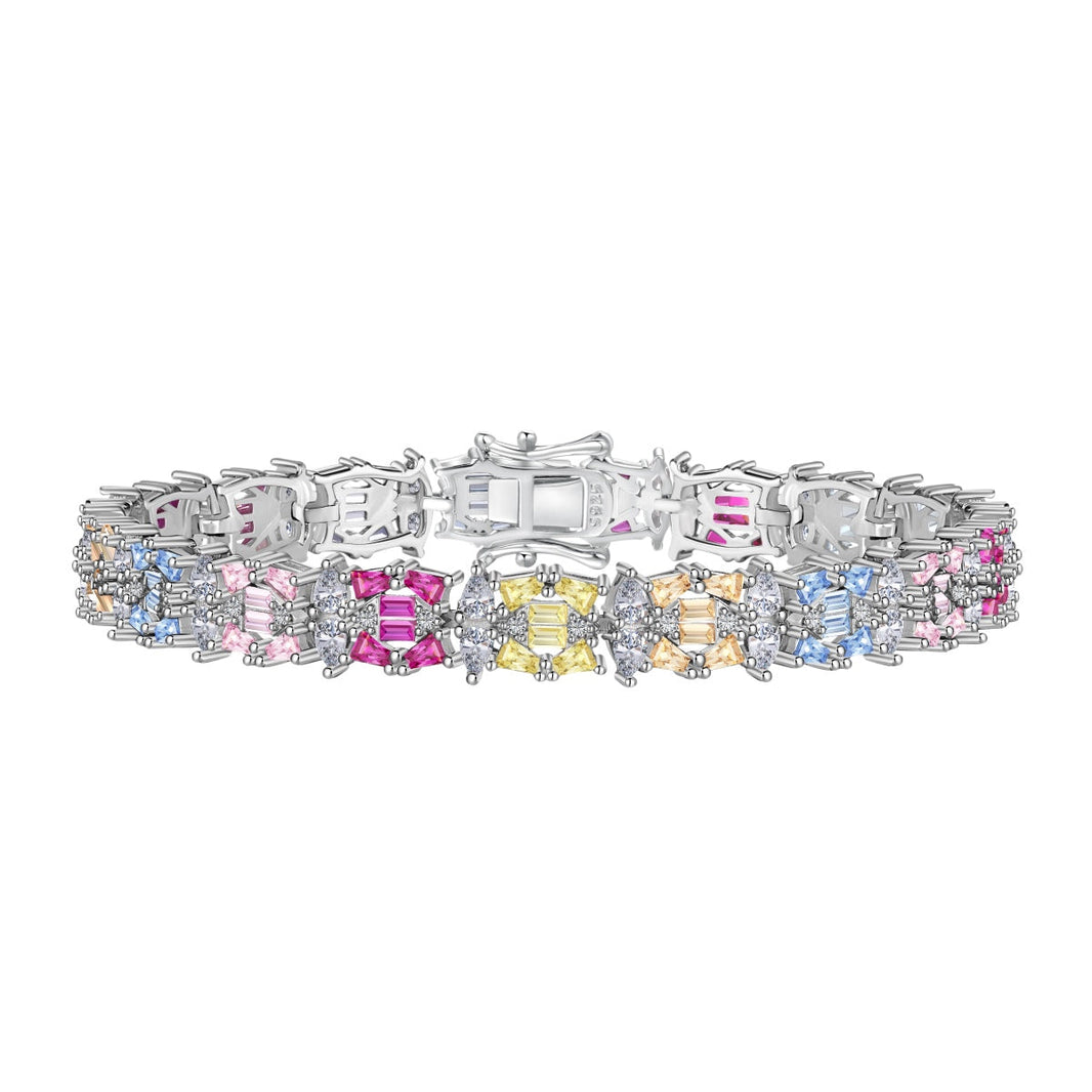[Amore Jewels]Delicate Colorful Multi Cut Party Bracelet