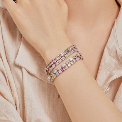 [Amore Jewels]Unique Colorful Flower Shape Daily Bracelet