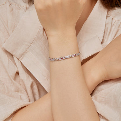[Amore Jewels]Delicate Colorful Multi Cut Daily Bracelet