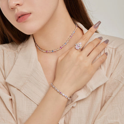 [Amore Jewels]0.25 Carat Radiant Water Drop Shape Daily Bracelet