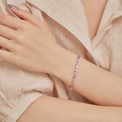[Amore Jewels]Ornate Colorful Flower Shape Party Bracelet