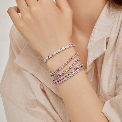 [Amore Jewels]Ornate Colorful Flower Shape Party Bracelet