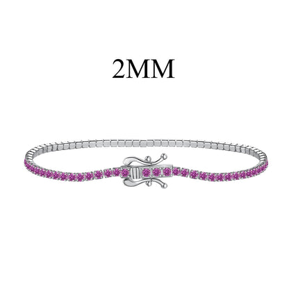 [Amore Jewels]Radiant Colorful Round Cut Party Bracelet