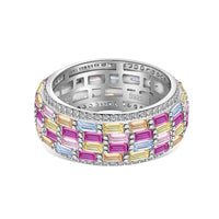 [Amore Jewels]Radiant Colorful Radiant Cut Daily Ring