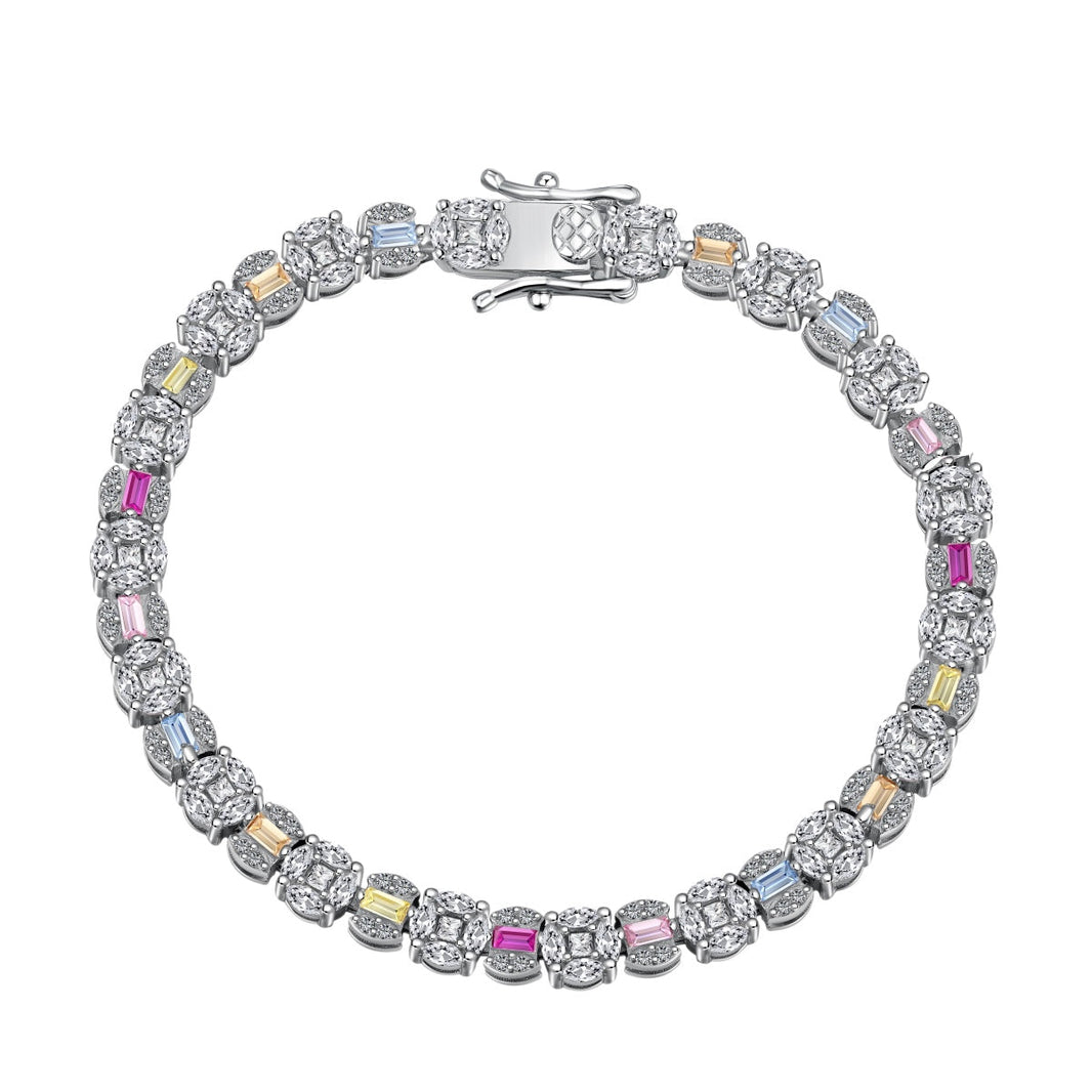 [Amore Jewels]Dazzling Radiant Multi Cut Daily Bracelet