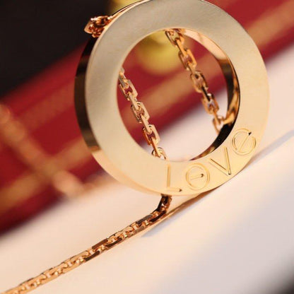 [Amore Jewels]LOVE NECKLACE ADJUSTABLE ROSE GOLD