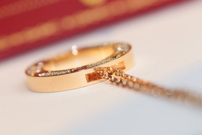 [Amore Jewels]LOVE NECKLACE ADJUSTABLE ROSE GOLD