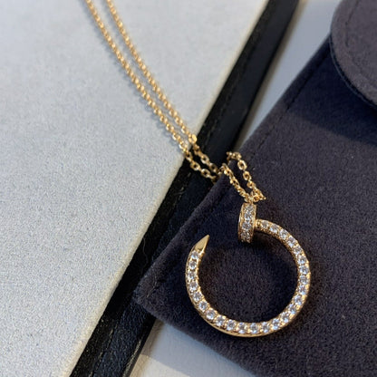 [Amore Jewels]JUSTE NECKLACE PINK GOLD DIAMONDS