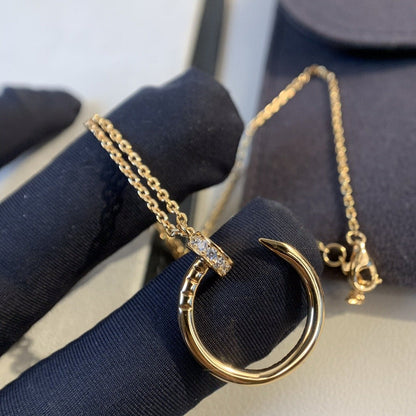[Amore Jewels]JUSTE NECKLACE PINK GOLD DIAMONDS