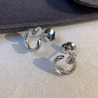 [Amore Jewels]JUSTE EARRINGS SILVER DIAMONDS