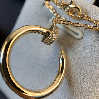 [Amore Jewels]JUSTE NECKLACE PINK GOLD