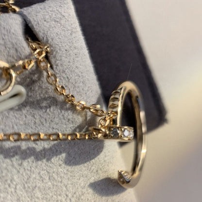 [Amore Jewels]JUSTE NECKLACE PINK GOLD