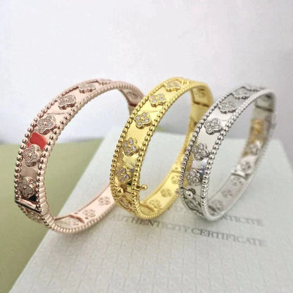 [Amore Jewels]CLOVER BRACELET 8MM DIAMONDS