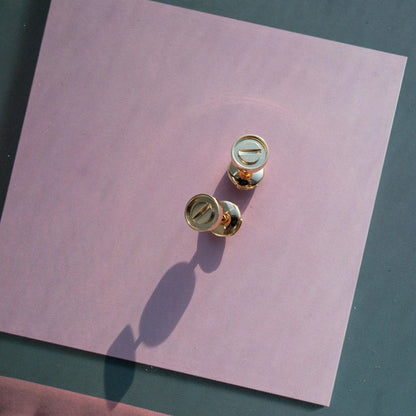 [Amore Jewels]LOVE EARRINGS PINK GOLD 10MM