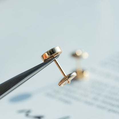 [Amore Jewels]LOVE EARRINGS PINK GOLD 10MM