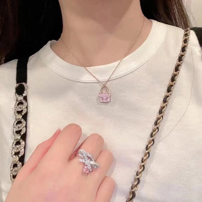 [Amore Jewels]CONSTANCE PEDANT PURPLE DIAMOND NECKLACE