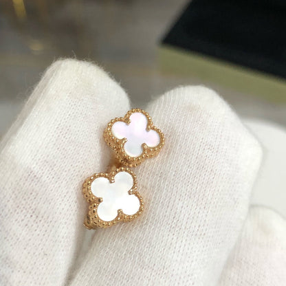 [Amore Jewels]CLOVER MINI GOLD EARRINGS