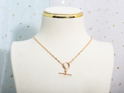 [Amore Jewels]ECHAPPEE NECKLACE PINK GOLD
