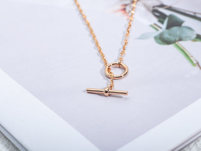 [Amore Jewels]ECHAPPEE NECKLACE PINK GOLD