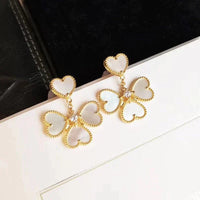 [Amore Jewels]CLOVER SWEET WHITE MOP EARRINGS