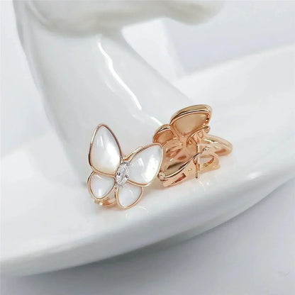 [Amore Jewels]BUTTERFLY MOP DIAMOND EARRINGS