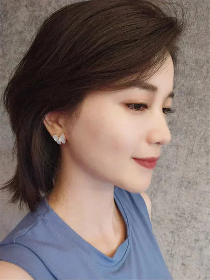 [Amore Jewels]BUTTERFLY MOP DIAMOND EARRINGS
