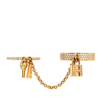 [Amore Jewels]HM KELLY CLOCHETTE DOUBLE RING IN  WITH DIAMONDS