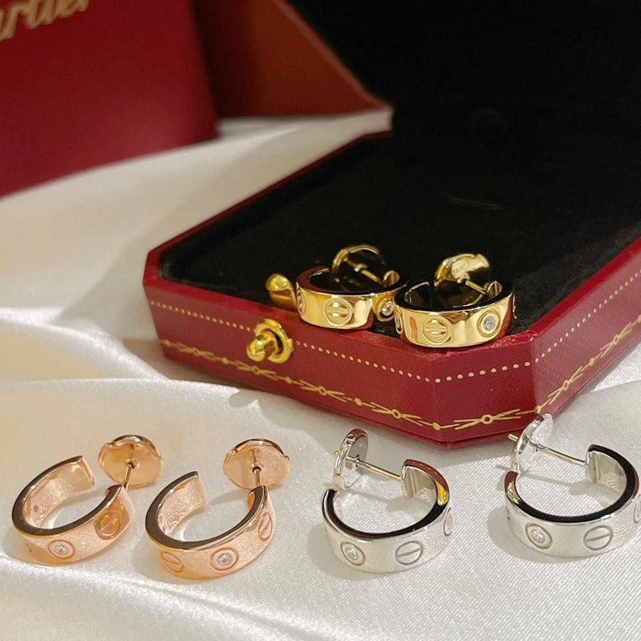 [LEGEND]LOVE EARRINGS 5.7MM 2 DIAMONDS