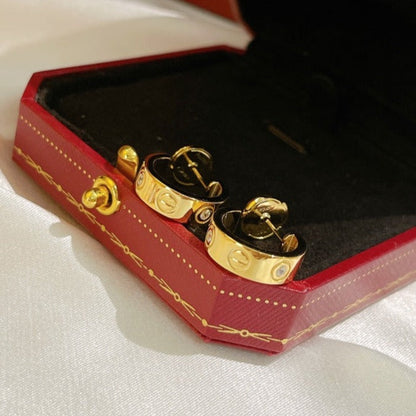 [Amore Jewels]LOVE EARRINGS 5.7MM 2 DIAMONDS