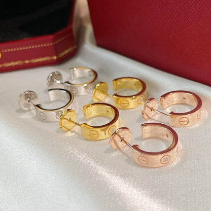 [Amore Jewels]LOVE EARRINGS 5.7MM 2 DIAMONDS