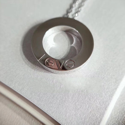 [Amore Jewels]LOVE NECKLACE ADJUSTABLE SILVER