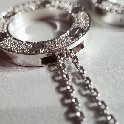 [Amore Jewels]LOVE NECKLACE ADJUSTABLE SILVER
