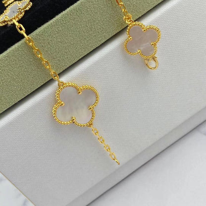 [Amore Jewels]MAGIC CLOVER MOP GOLD BRACELET 5 MOTIFS