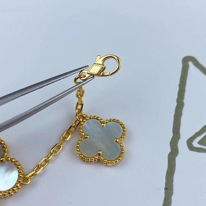 [Amore Jewels]MAGIC CLOVER MOP GOLD BRACELET 5 MOTIFS