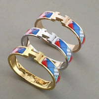 [Amore Jewels]H BRACELET DOTTED BORDER 12MM