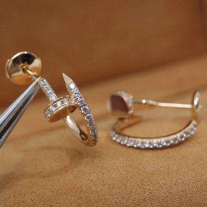 [Amore Jewels]JUSTE FULL DIAMOND SMALL EARRINGS