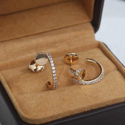 [Amore Jewels]JUSTE FULL DIAMOND SMALL EARRINGS