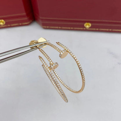 [Amore Jewels]JUSTE FULL DIAMOND LARGE EARRINGS