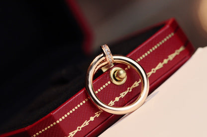 [Amore Jewels]JUSTE RING 2.65MM PINK GOLD DIAMOND