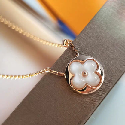 [Amore Jewels]SUN MOP GOLD 1 DIAMOND NECKLACE