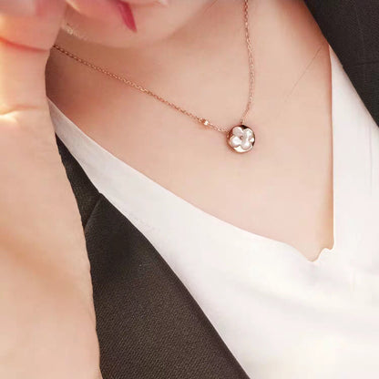 [Amore Jewels]SUN MOP GOLD 1 DIAMOND NECKLACE